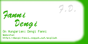 fanni dengi business card